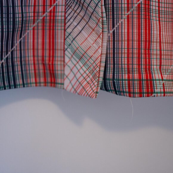 VTG Sz 36 Queen’s-Way Plaid Shirt 70s Semi Sheer Button Blouse | True Spring - Picture 2 of 7